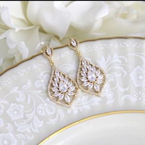 Gold Bridal Earrings